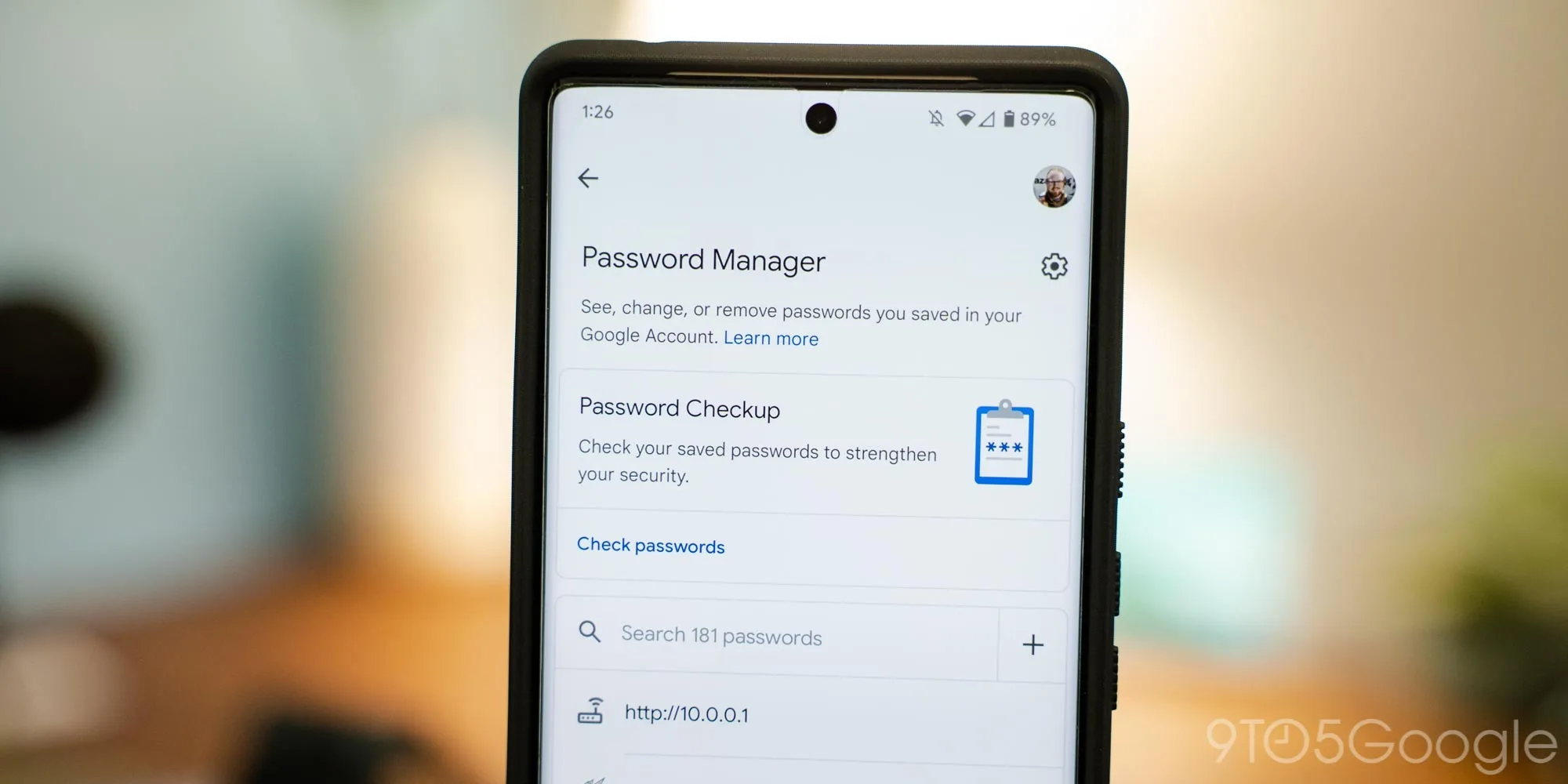 how to find google password