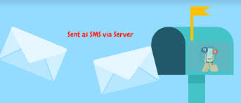 sent as sms via server