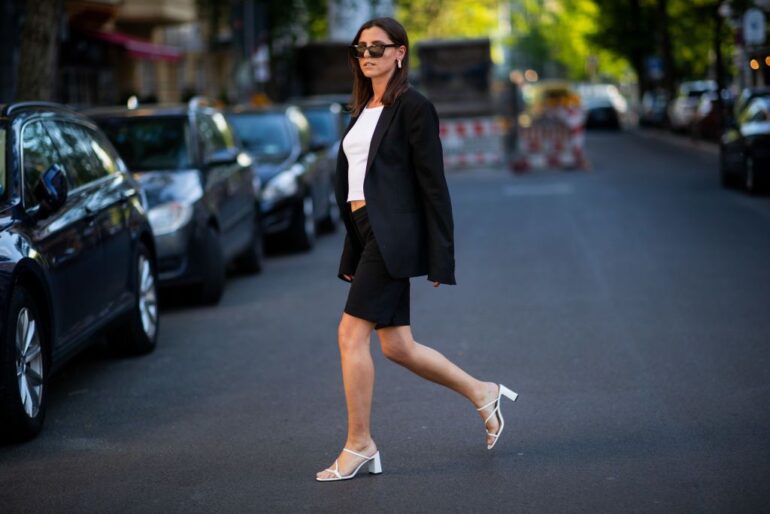 The Classic Appeal of Black Dress and White Heels